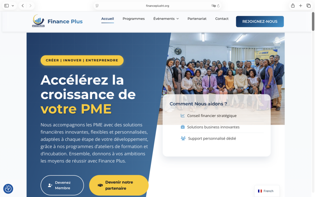 Finance Plus Haïti – Plateforme d’Autonomisation et d’Impact Social