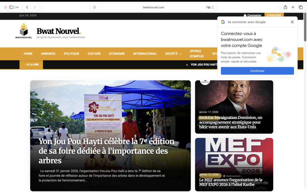 Bwat Nouvel – Plateforme d’Information Numérique Hautes Performances
