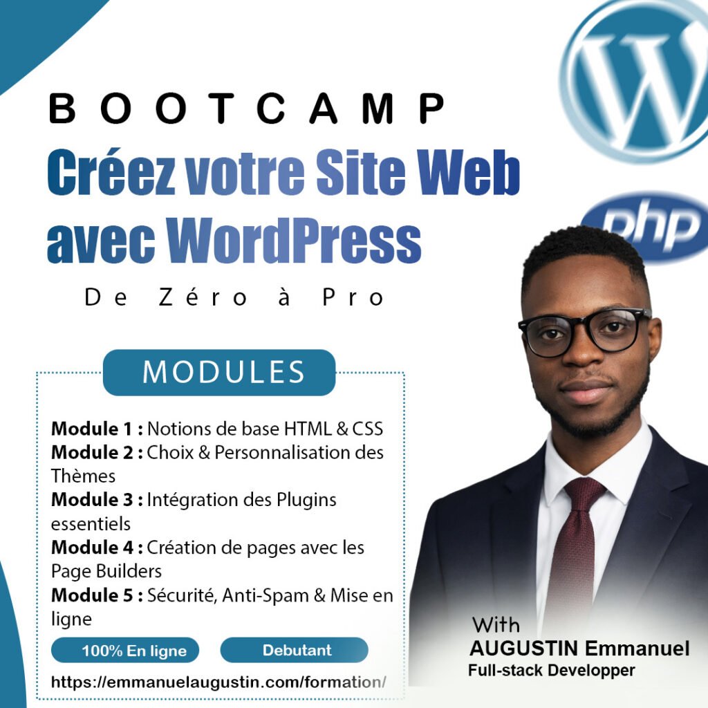Créez votre Site Web avec WordPress : De Zéro à Pro
